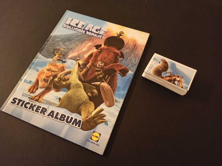 Album gol Hardcover Ice Age 5 Ploaie de meteoriti + set complet nelipi