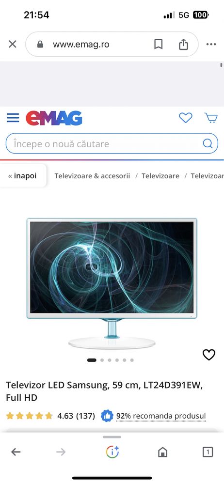 Tv Samsung led 59 hdmi! Preț 250lei!!