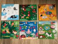 Puzzle Headu Lotto Montessori- Sa potrivim animalele, 6 Puzzle-uri