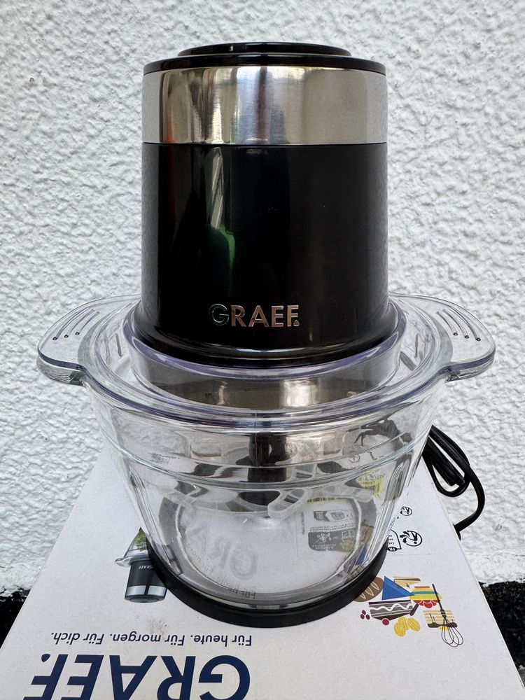 Електрически Чопър Graef CH502EU, 500W, 1L, Стъклена Купа, Пасатор!