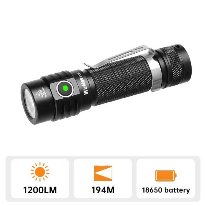 Wurkkos WK03 cu Nichia 519A 5000K - set