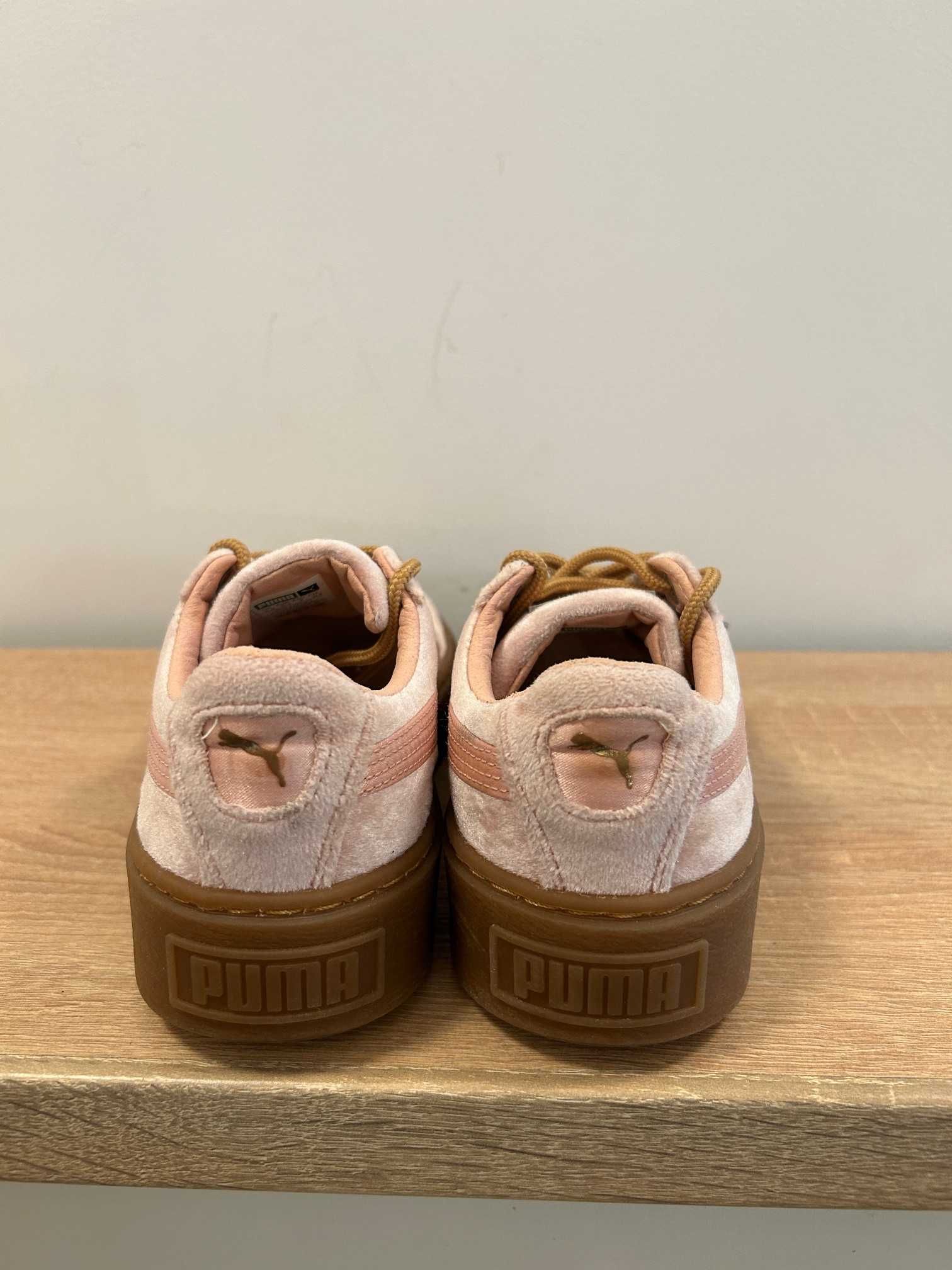 Puma Suede Platform Velvet Pink – Дамски кецове, номер 37.5