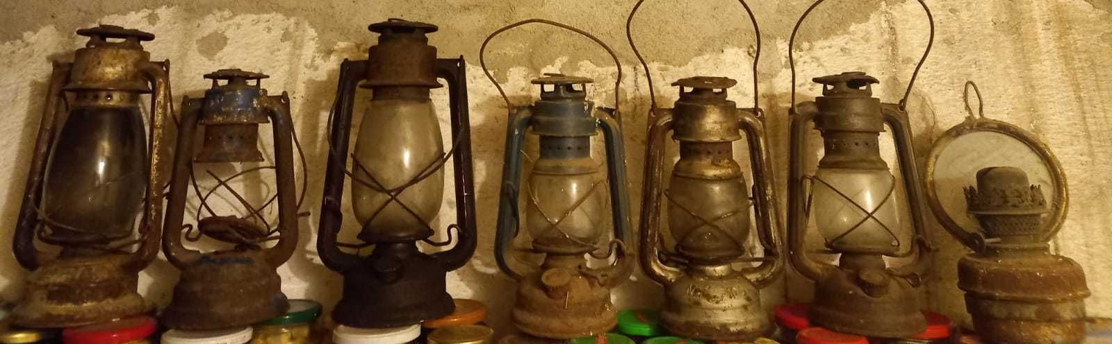 Lampi vechi pe gaz
