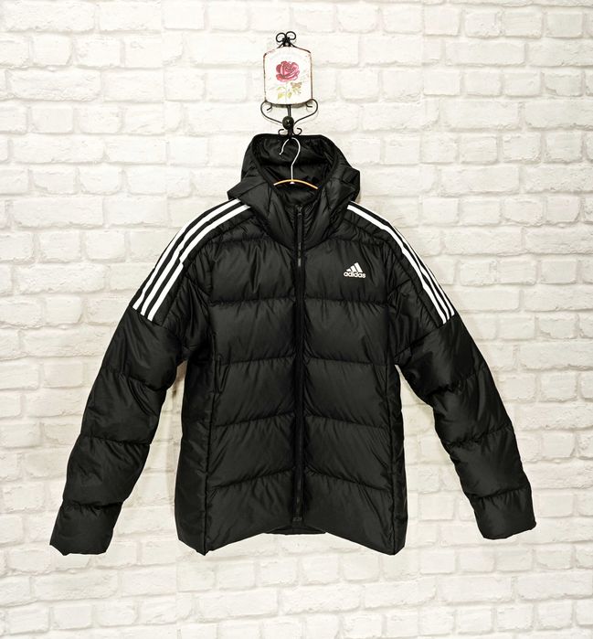 ADIDAS Оригинално пухено яке с качулка и пух размер L