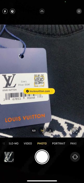 Louis Vuitton-Оригинален чисто нов мъжки пуловер ХЛ размер