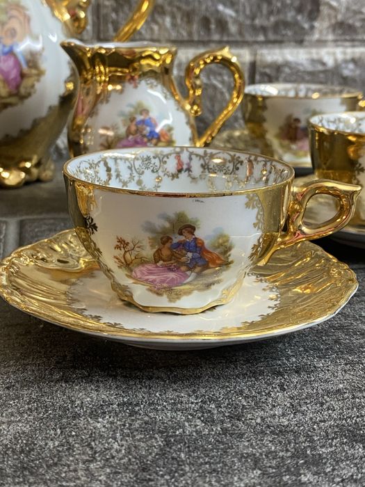 Красив много лек златист сервиз за кафе -Ansbach Bavaria