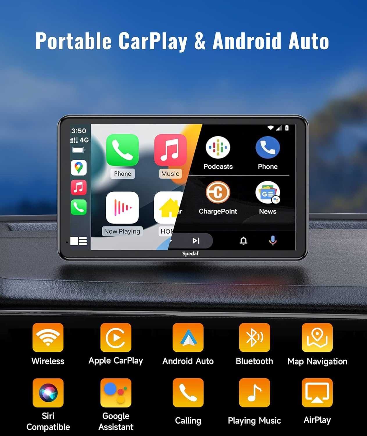 Navigatie Auto Spedal CL797 Carplay Android Auto Wifi Bluetooth