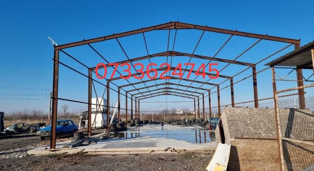 Hale si structuri metalice din stoc prorpiu la pret de producator