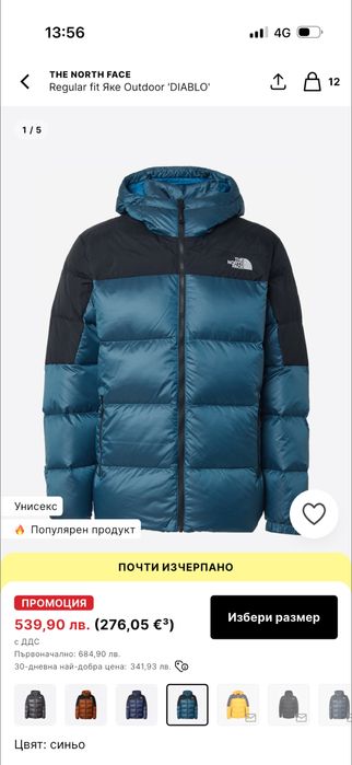 Яке The North Face Diablo 2.0