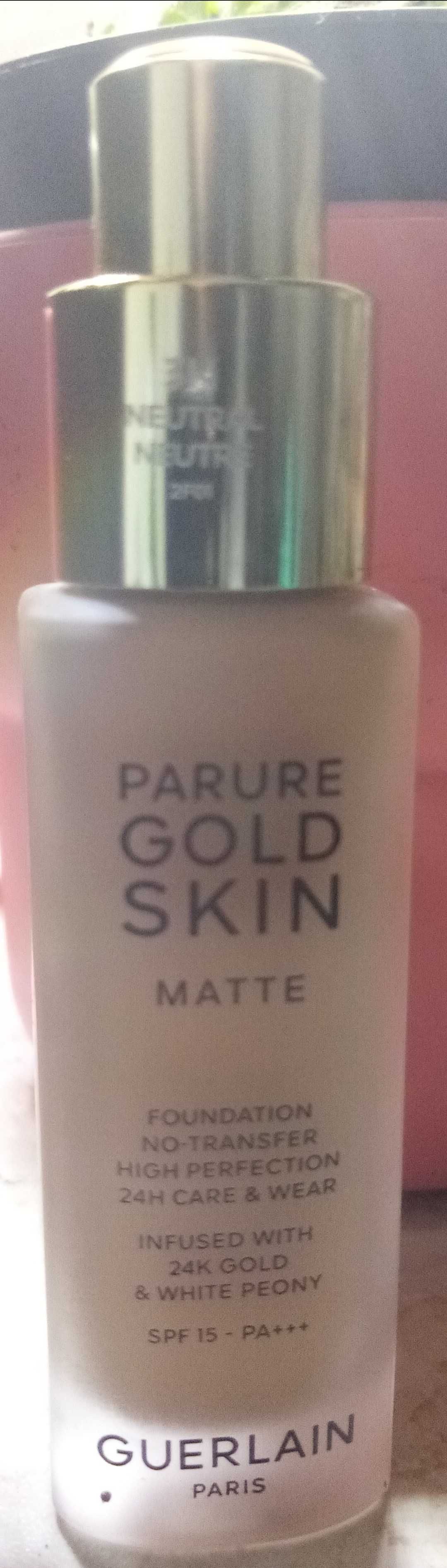 Guerlain parure gold skin matte 3N фон дьо тен