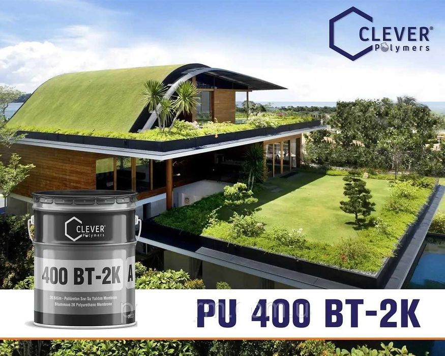 Жидкая резина 400 BT 2K Битумно полиуретановая гидроизоляция Clever