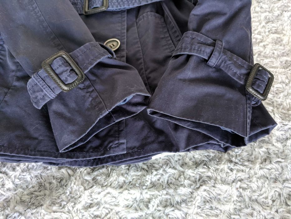 Trench albastru-bleumarin Zara, femei XS