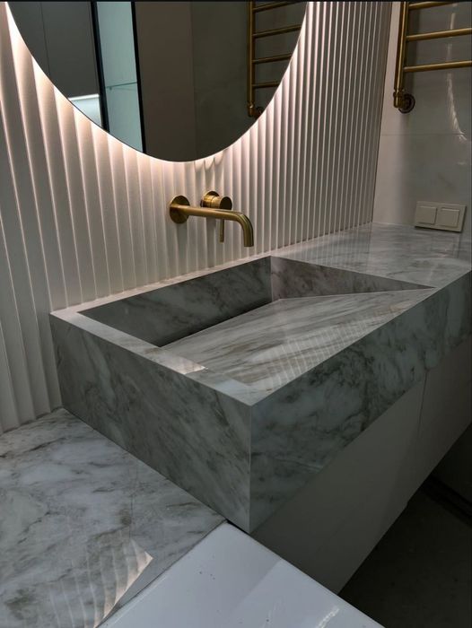 Раковина из керамогранита