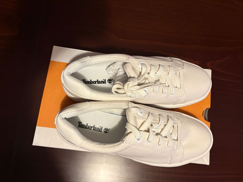 TIMBERLAND ДАМСКИ ОБУВКИ Laurel Court Lace-up Trainer for women WHITE