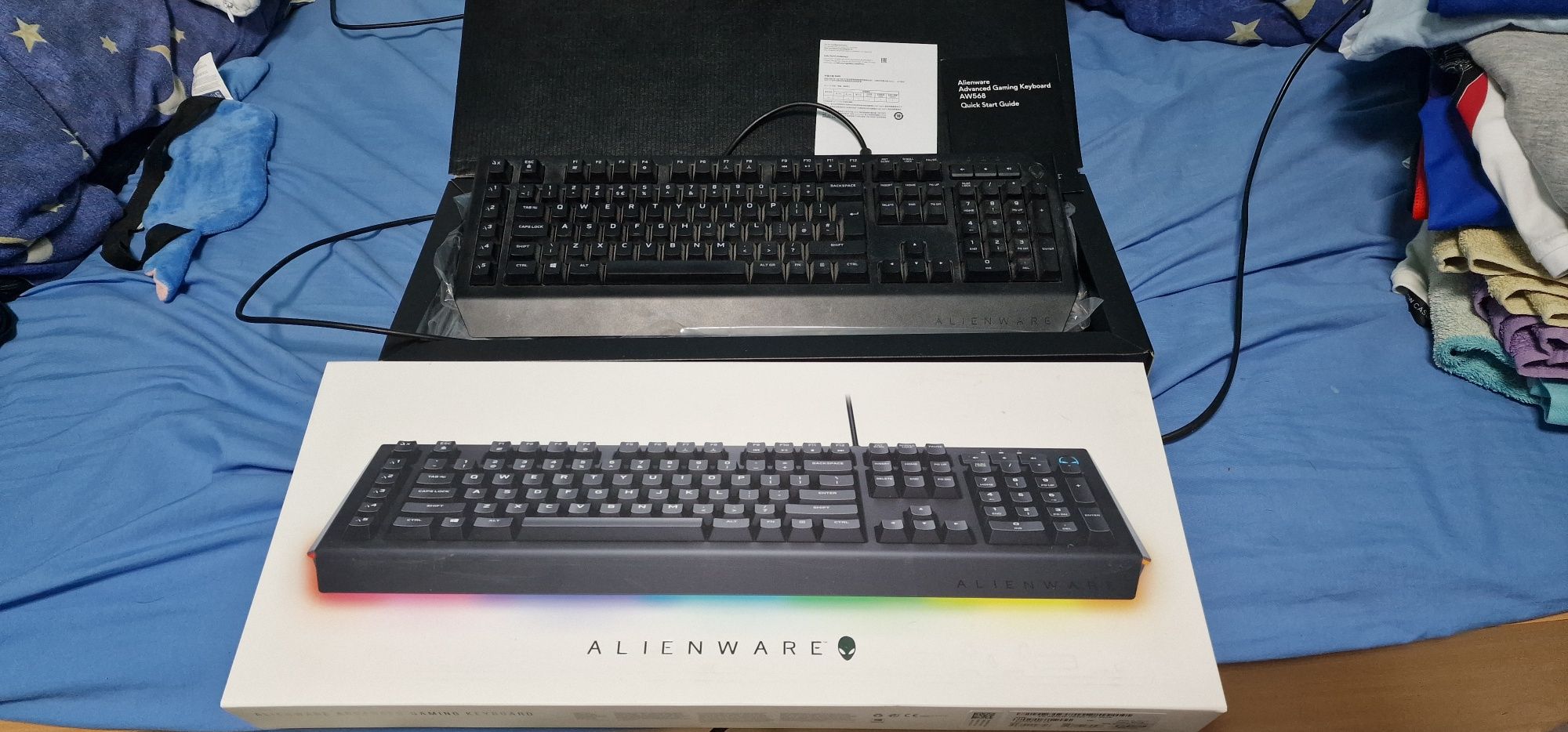 Tastatura mecanica alienware advanced aw568 switch brown