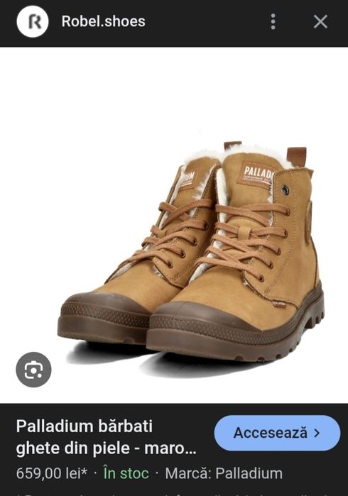 Ghete barbati Palladium, piele/43