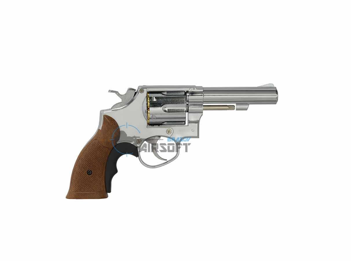 Revolver HG-131 Silver 4 inch GBB HFC