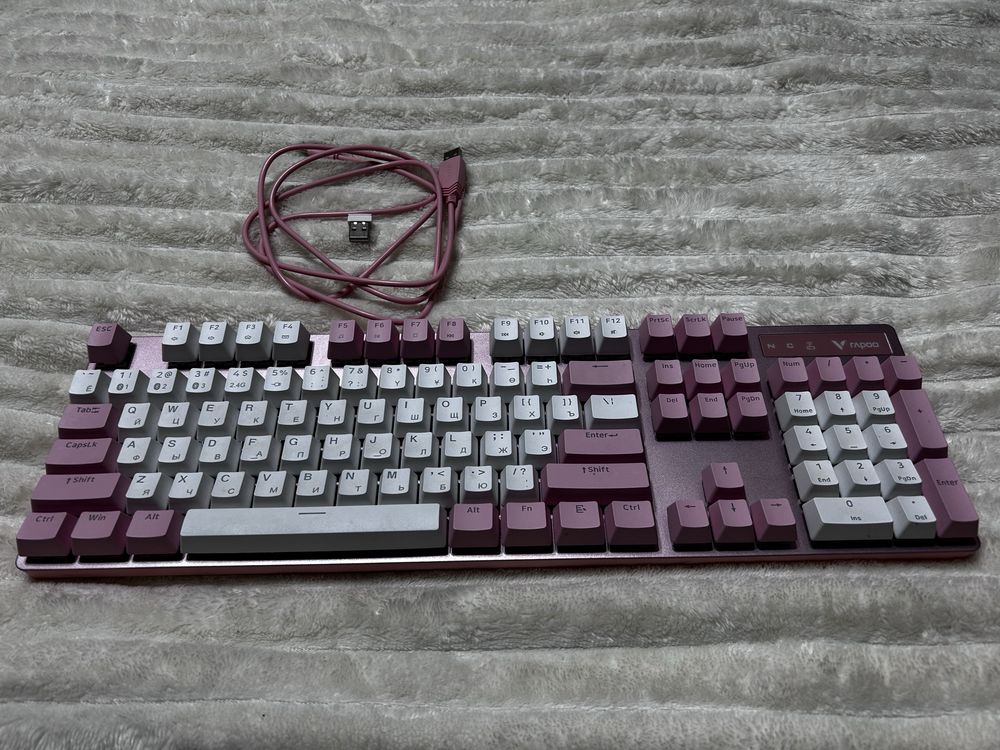 Клавиатура Rapoo V500PRO Wireless розовый