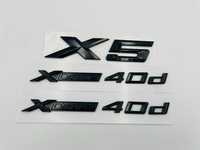 Set embleme compatibile BMW X5 x-drive 40d negru