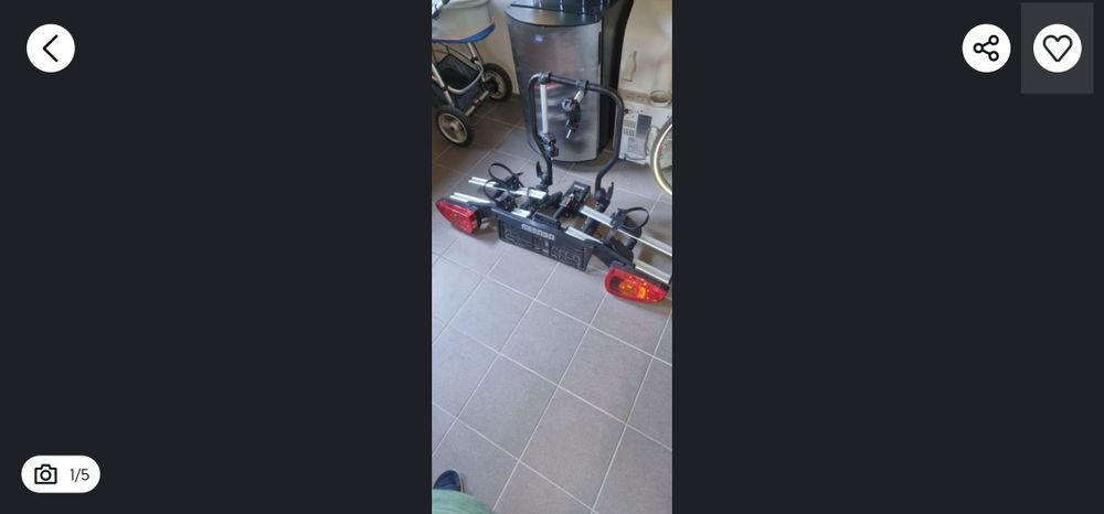 Suport transport 2 biciclete Menabo Sirio.