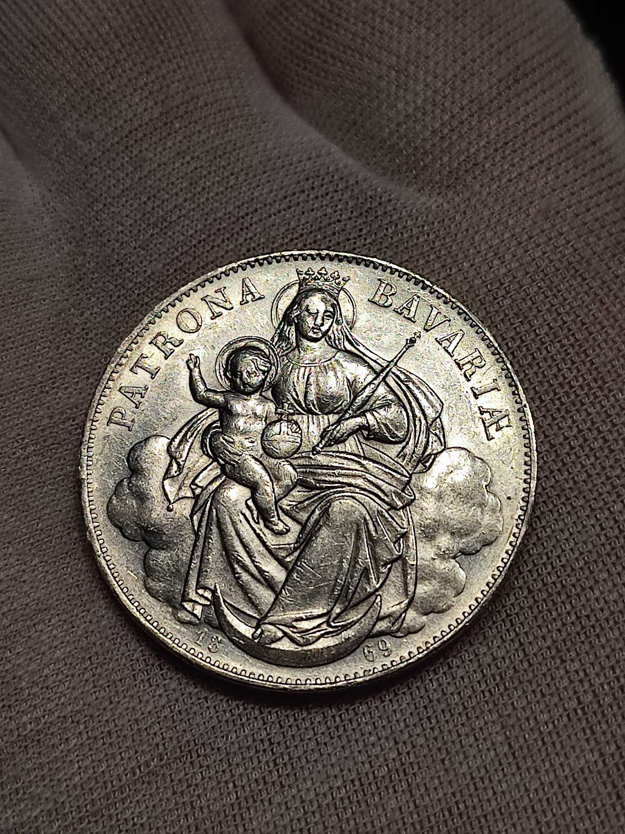 1 Талер Бавария (Германия) 1869 г. (сребро)
