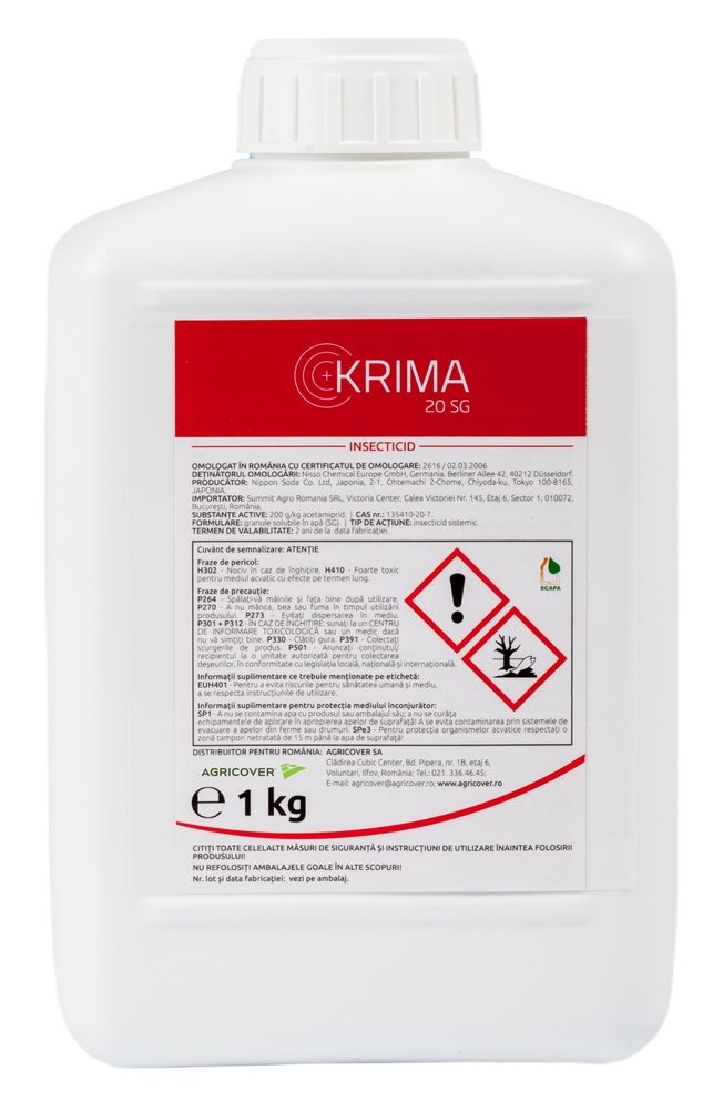 Vand insecticid Krima/Mospilan-acemiprid