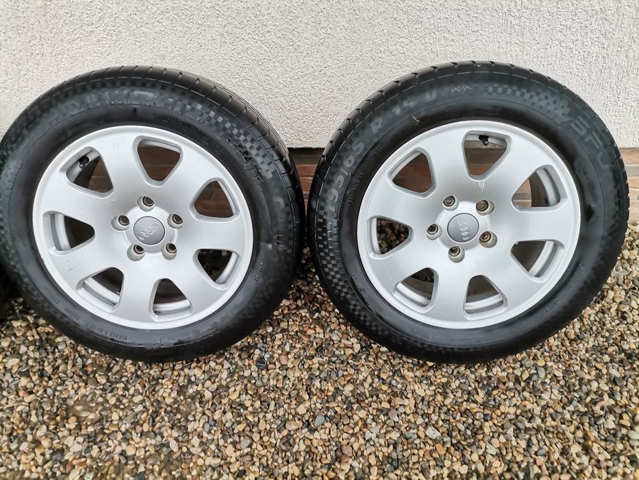 Jante Aliaj Audi 5x112 R15 anvelope vara 195/65r15