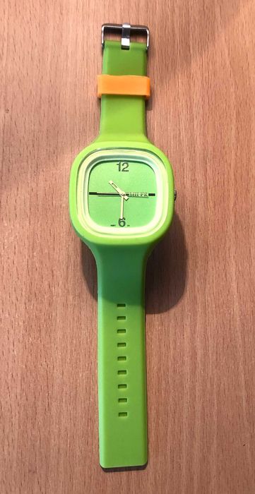 Ceas de mana unisex Miler a681 - original - curea silicon - verde