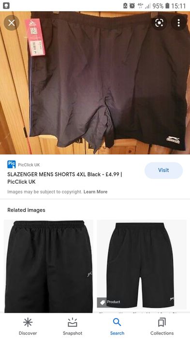 Pantaloni scurti Slazenger XXXXL, adusi din Anglia,noi