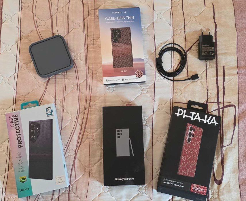 Samsung S24 Ultra 512/12GB + 3 кейса (Pitaka, Benks) + 2 зарядни