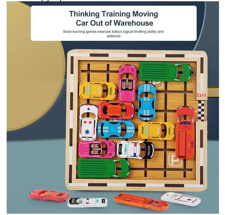 Деревянные Пазлы игрушки модель автомобиля лабиринт парковка