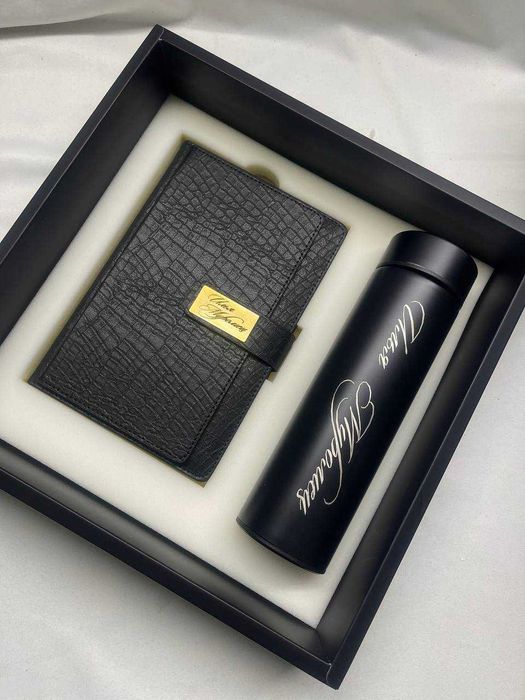 Корпоративные блокноты термосы именные подарки сгравировкой УФ-печатью