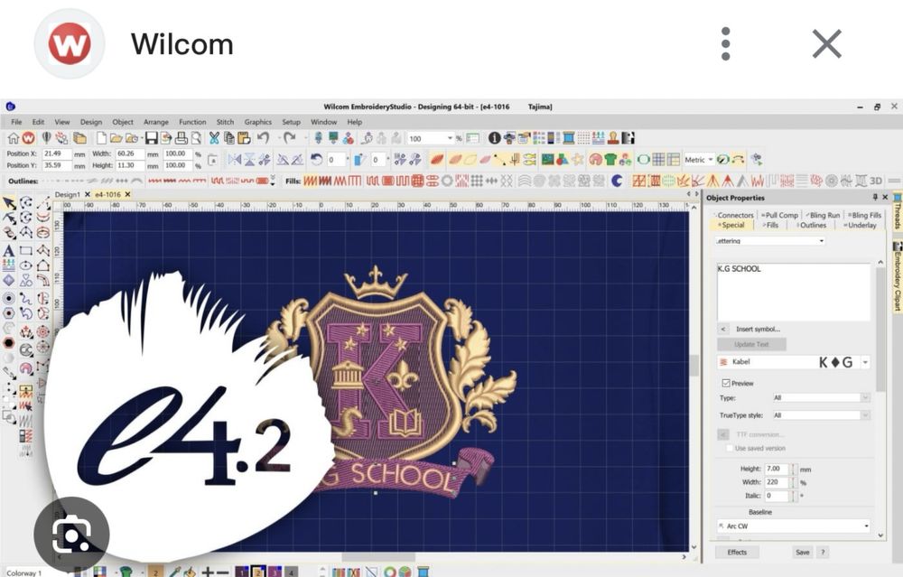 Программа Wilcom4.2 . Embird . Для копютерный вышивки