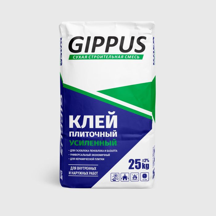 Gippus kafelniy kley optim, kley plitochniy, кафелный клей