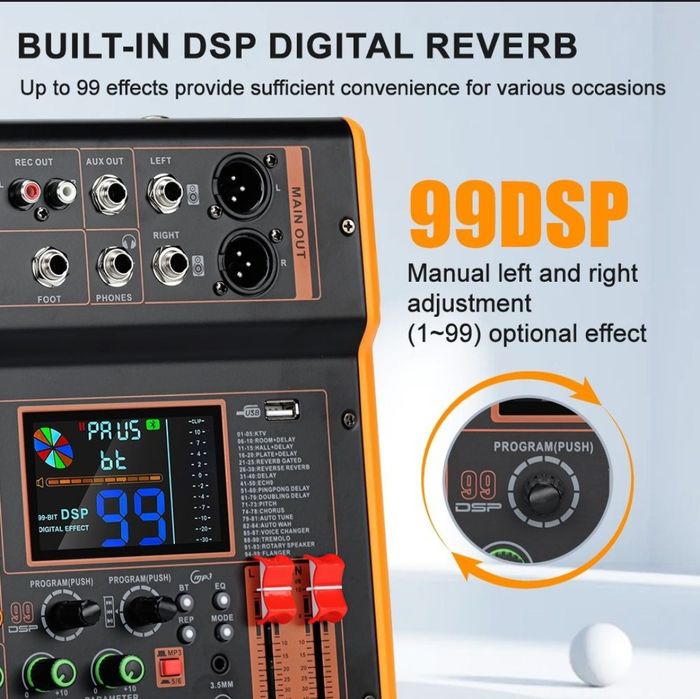 Mixer audio DSP chip