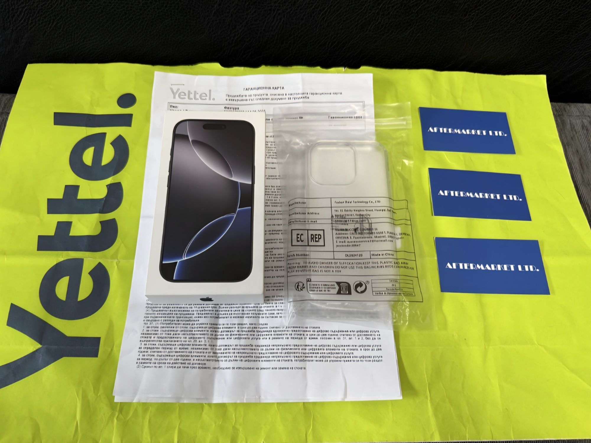 НЕАКТИВИРАН 256GB iPhone 16 Pro Yettel Гаранция 2028г. Black Titanium