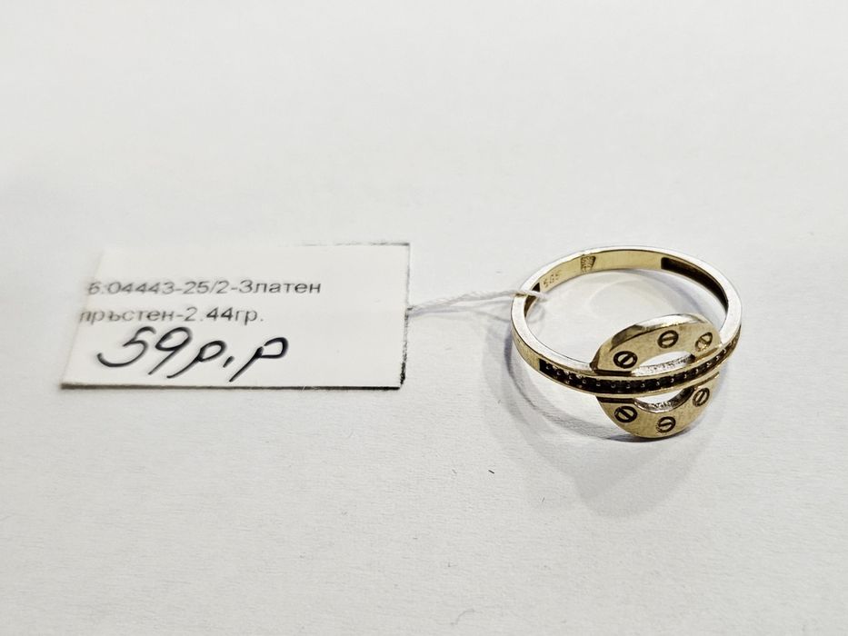 Златен пръстен 2.44гр  04443-25/2