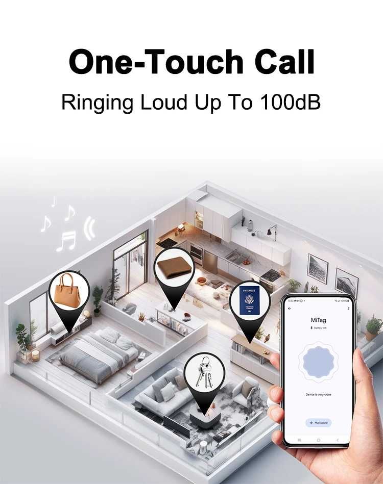 Проследяващо устройство тракер за Android MiCard Pro Anti-loss Tracker