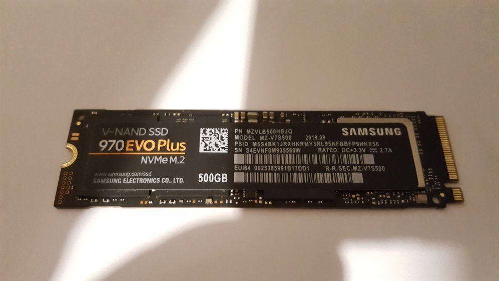 SSD Samsung 970 Evo Plus 500GB NVME PCI Express M.2 TLC