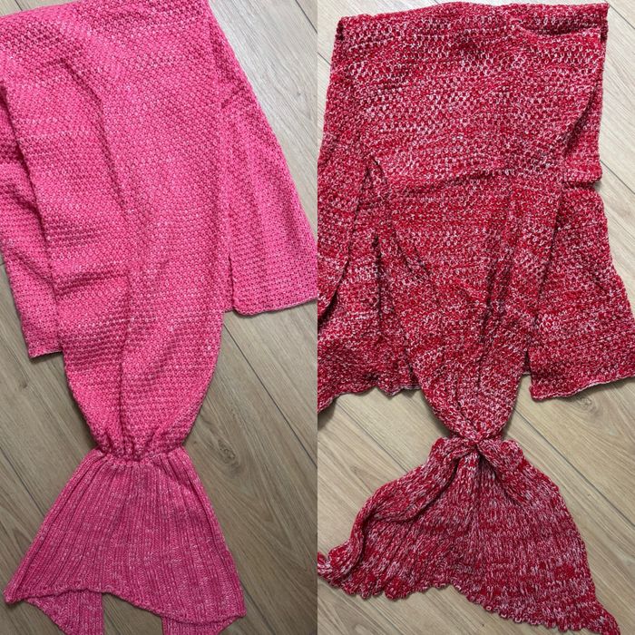 Плетено одеало Русалка - ново, 2 броя