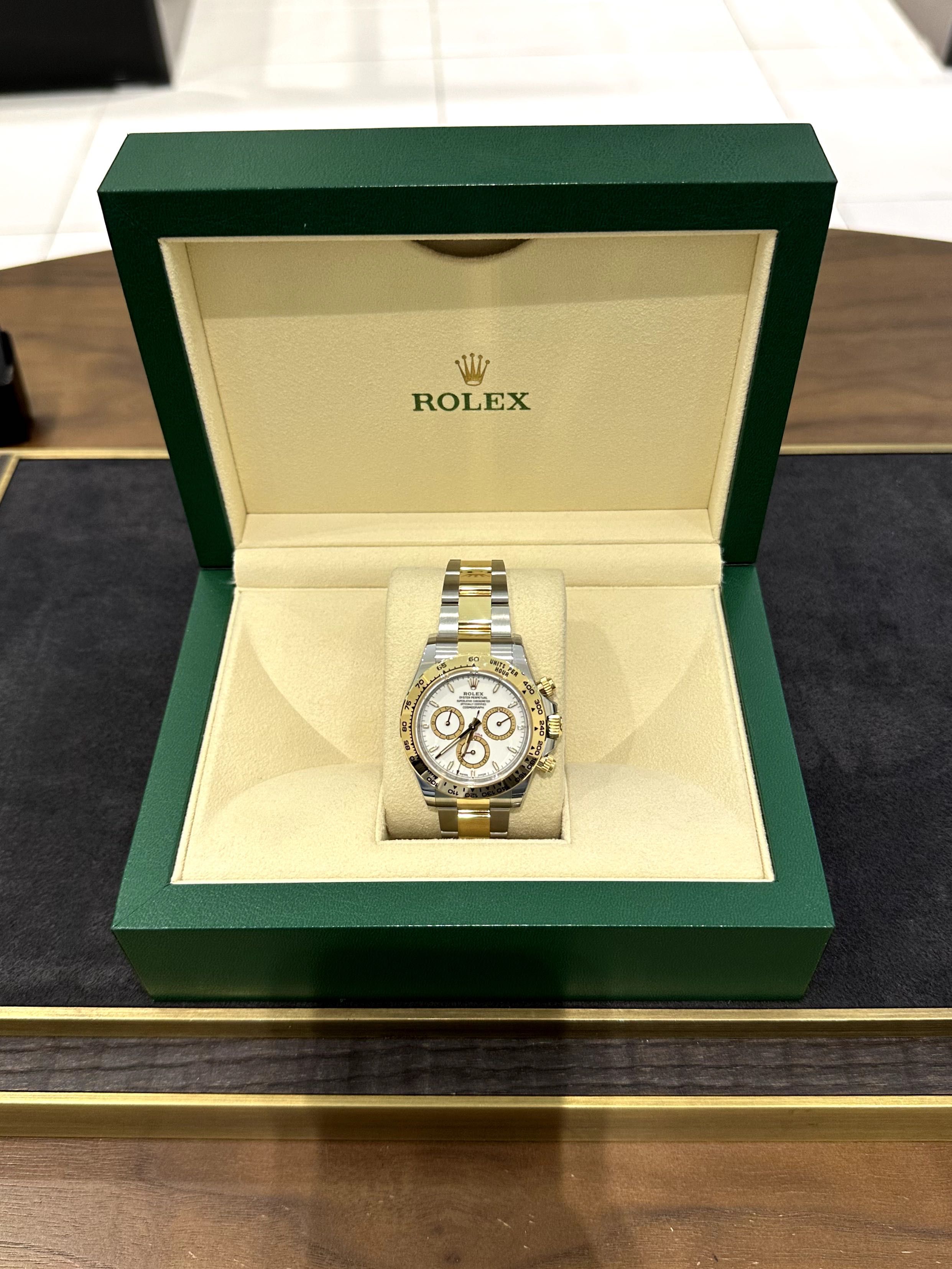 NEW Rolex Daytona 40mm Steel and Yellow Gold 126503 WH