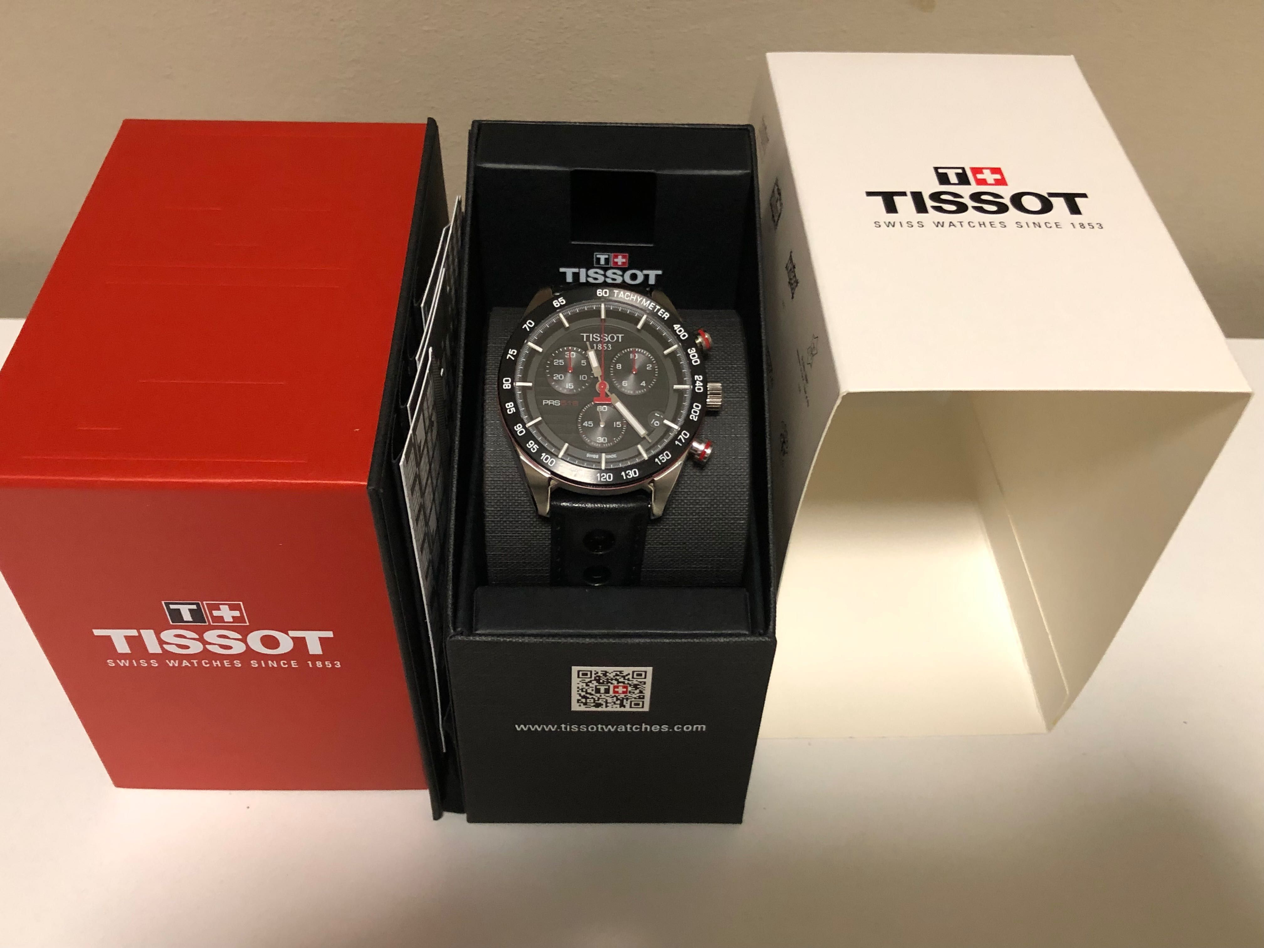 Ceas Tissot PRS 516 Chronograph Red & Silver