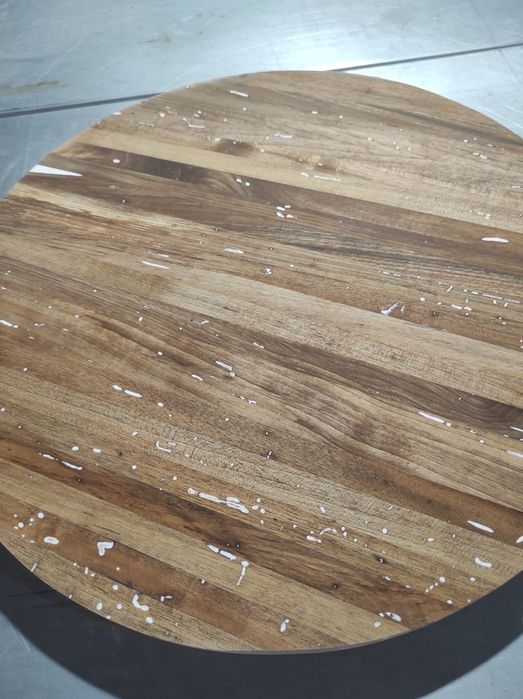 Blat rotund din lemn masiv de nuc