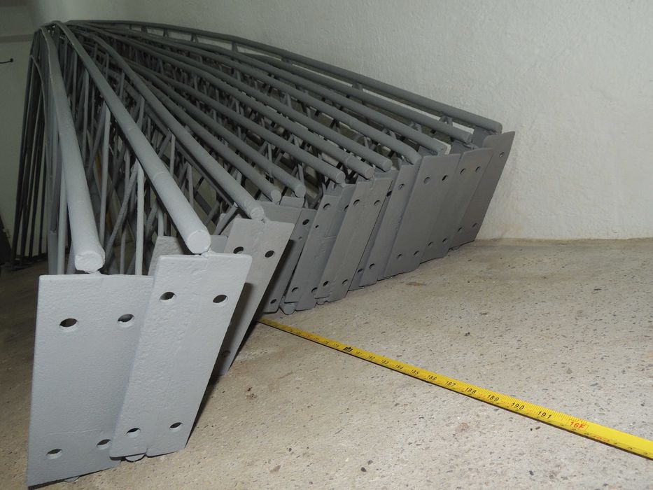 7 броя сглобяеми ферми за метална оранжерия