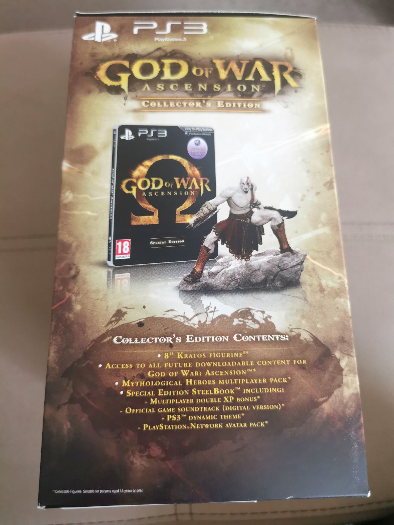 God of War Ascension Collector's Edition PS3 Playstation 3 Kratos Figu