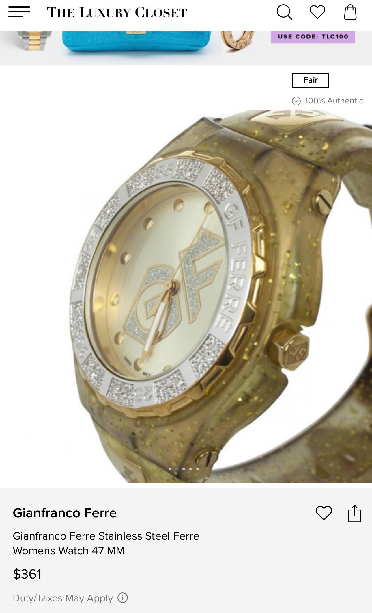 GF Ferre луксозен часовник от къщата на Ferre