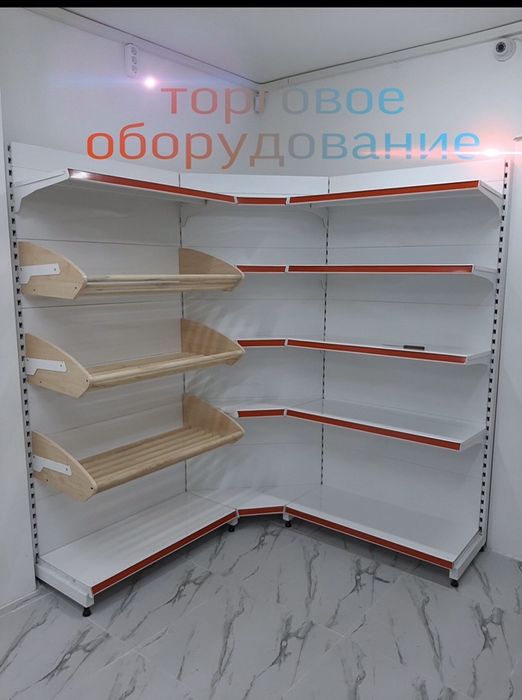 Стеллажи торговые витрины прилавки, стелаж ветрина для магазина Астана
