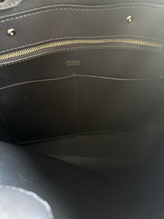 Чанта Furla естествена кожа
