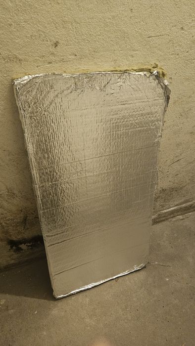 Каменна вата на плочи 5 бр с  алуминиево фолио 4 х 50 х 100 см