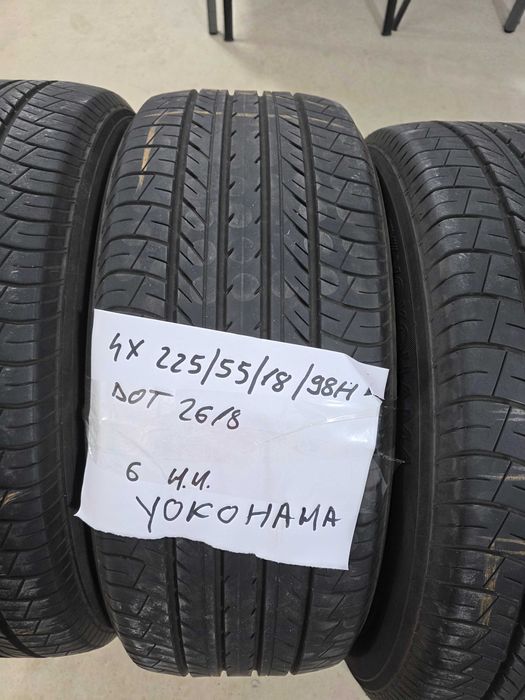 Anvelope 225 55 18 Yokohama dot 26.18 profil 6mm pret 150 bucata